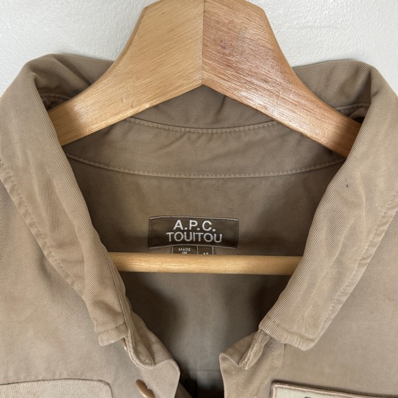 A.P.C. Jean Touitou Mainline Overshirt Beige, Medium - Picture 4 of 12